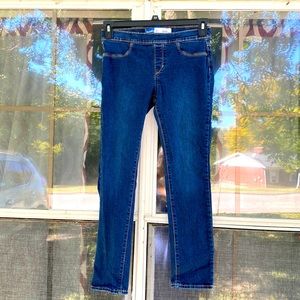 Girls Old Navy Size XL 14 16 Pull Up Denim Blue Skinny Jeans